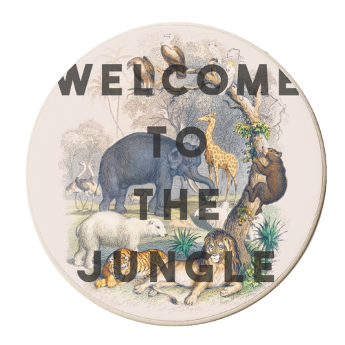 Welcome To The Jungle - personalised beer coaster by The 13 Prints