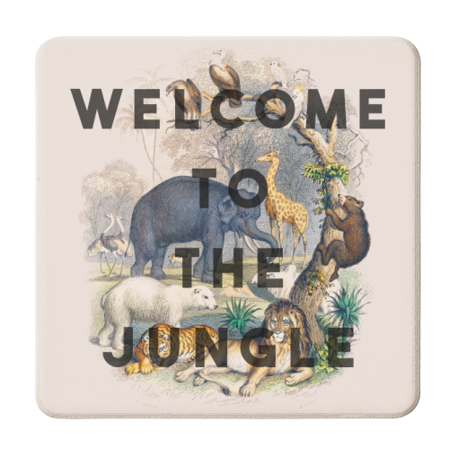 Welcome To The Jungle - personalised beer coaster by The 13 Prints