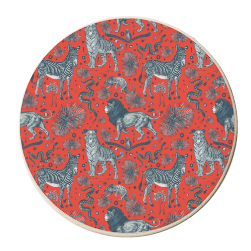 Welcome To The Jungle - personalised beer coaster by Wallace Elizabeth