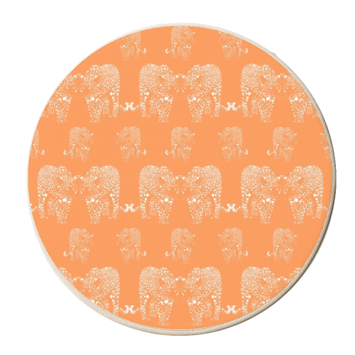 Welcome To The Jungle - personalised beer coaster by Wallace Elizabeth