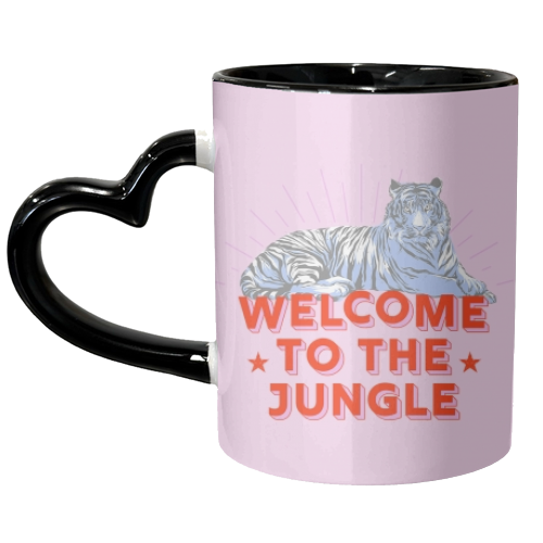 WELCOME TO THE JUNGLE - unique mug by Ania Wieclaw