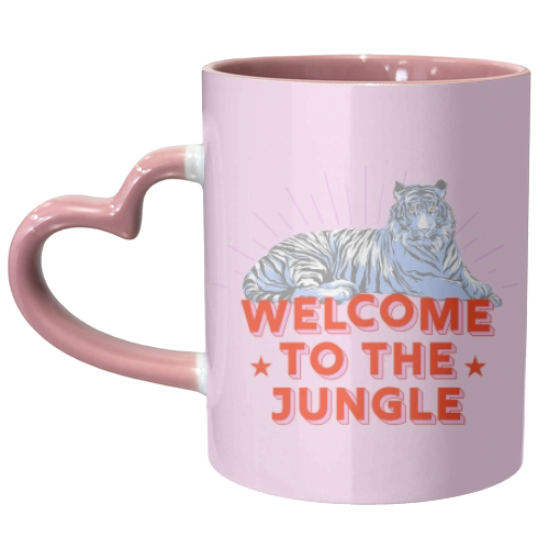 WELCOME TO THE JUNGLE - unique mug by Ania Wieclaw