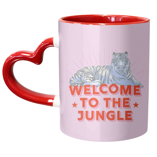 WELCOME TO THE JUNGLE - unique mug by Ania Wieclaw