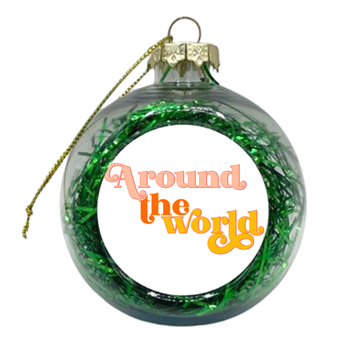 Well Traveled - xmas bauble by Dominique Benedict