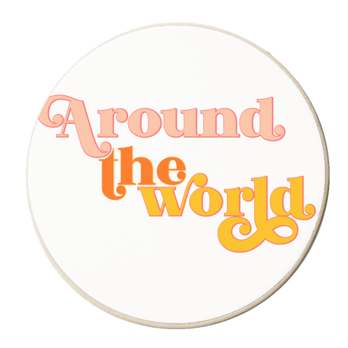 Well Traveled - personalised beer coaster by Dominique Benedict