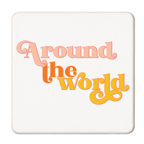 Well Traveled - personalised beer coaster by Dominique Benedict