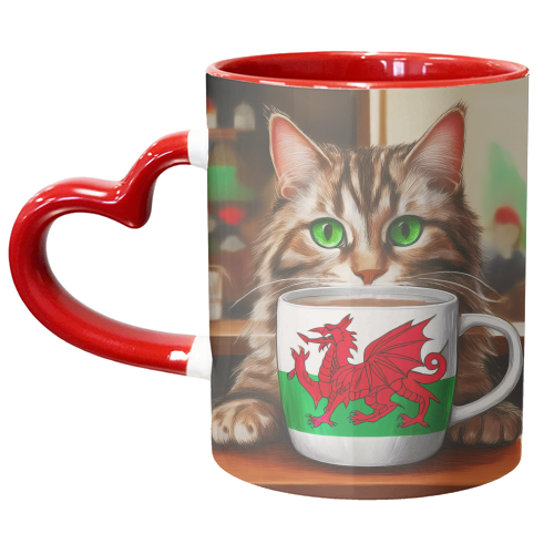 Welsh Cat - unique mug by AP