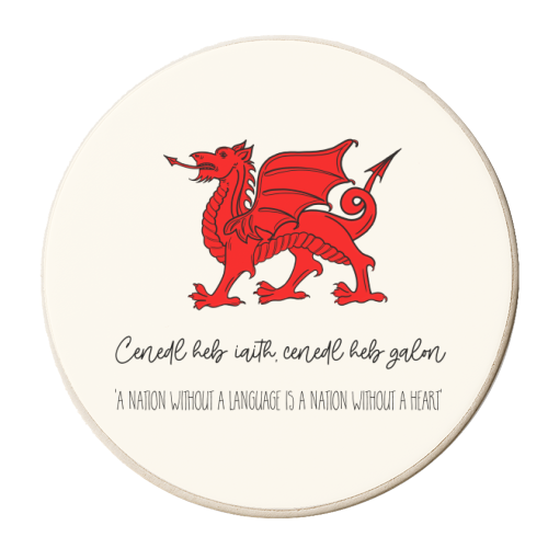 Welsh Proverb - personalised beer coaster by Adam Regester