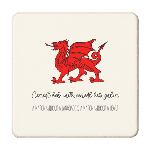 Welsh Proverb - personalised beer coaster by Adam Regester
