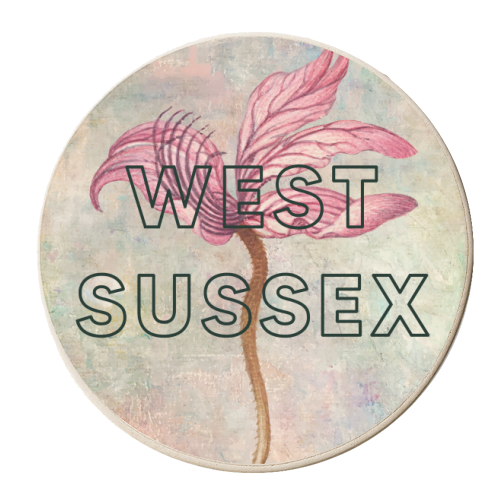 West Sussex Rampion - personalised beer coaster by The 13 Prints