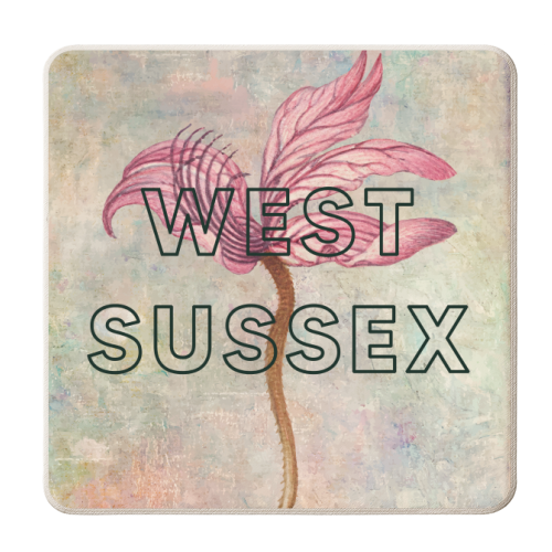 West Sussex Rampion - personalised beer coaster by The 13 Prints