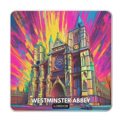 Westminster Abbey - personalised beer coaster by AP