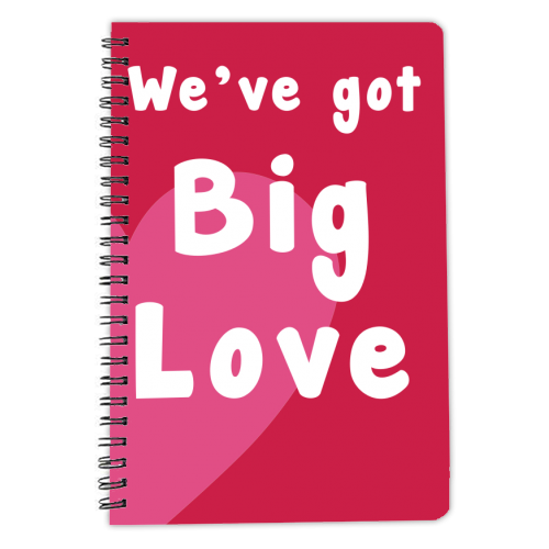 Big Love - personalised A4, A5, A6 notebook by Card and Cake