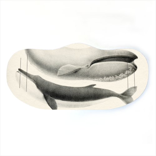 Whales Collection - face cover mask by Gal Design