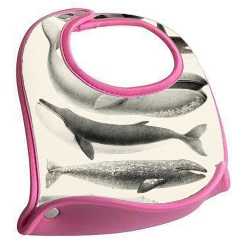 Whales Collection - feeding bib by Gal Design