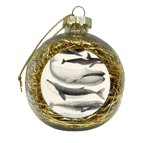 Whales Collection - xmas bauble by Gal Design