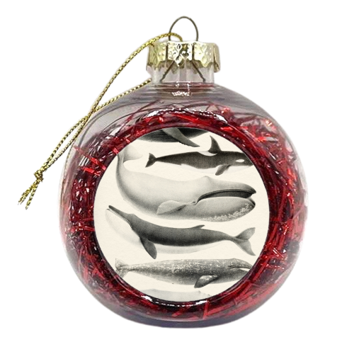 Whales Collection - xmas bauble by Gal Design