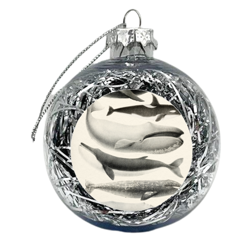 Whales Collection - xmas bauble by Gal Design