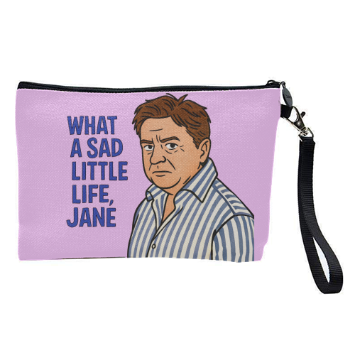 What a sad little life Jane - pretty makeup bag by Ms Doodle