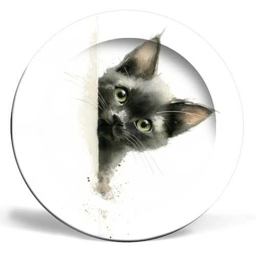 What - ceramic dinner plate by DejaReve