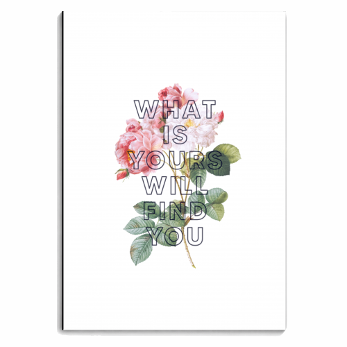 What is yours will find you - personalised A4, A5, A6 notebook by The 13 Prints