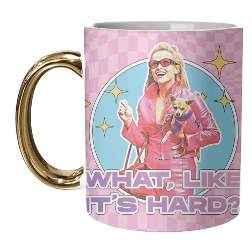 What, Like it's Hard? - unique mug by Vallely Studios