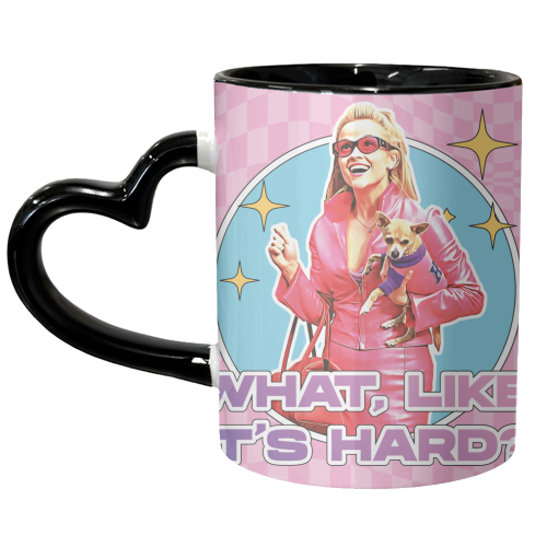 What, Like it's Hard? - unique mug by Vallely Studios