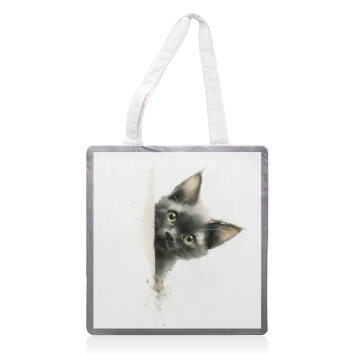 What - printed canvas tote bag by DejaReve