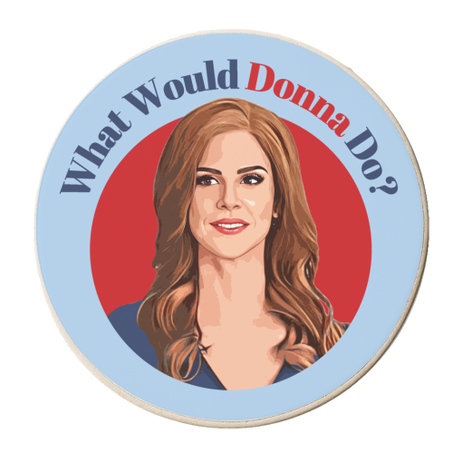 What would Donna Do? - personalised beer coaster by DOLLY WOLFE