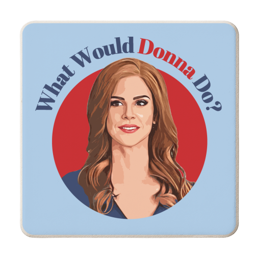 What would Donna Do? - personalised beer coaster by DOLLY WOLFE