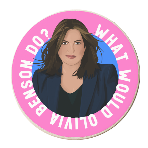 What would Olivia Benson do? - personalised beer coaster by Pink and Pip