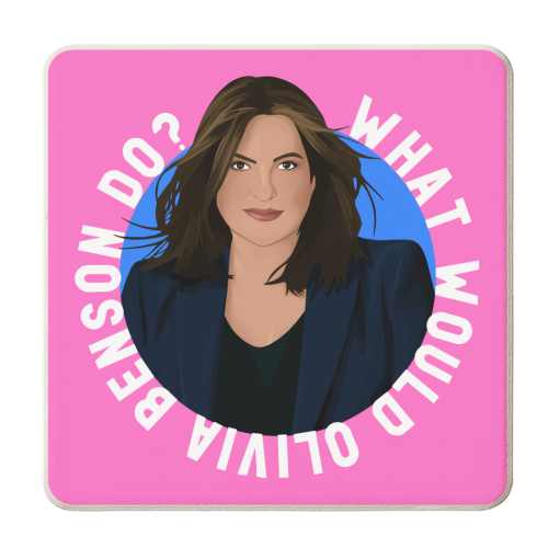 What would Olivia Benson do? - personalised beer coaster by Pink and Pip