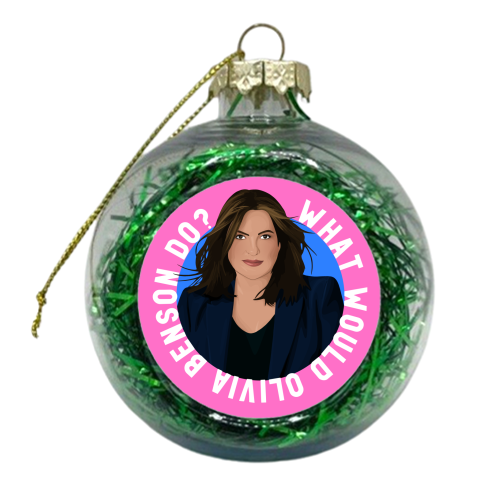 What would Olivia Benson do? - xmas bauble by Pink and Pip