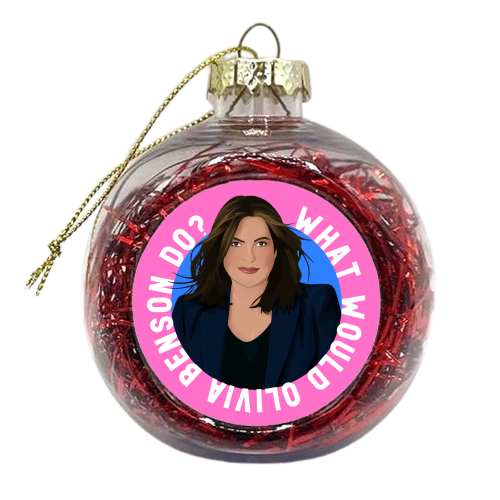 What would Olivia Benson do? - xmas bauble by Pink and Pip