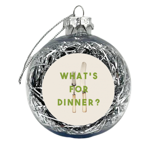 What's For Dinner? - xmas bauble by The 13 Prints