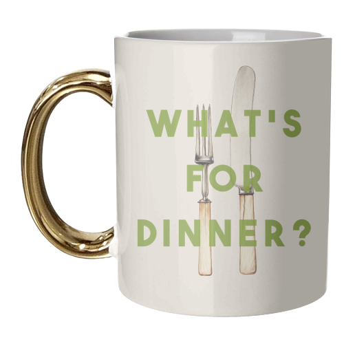 What's For Dinner? - unique mug by The 13 Prints