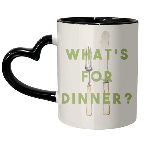 What's For Dinner? - unique mug by The 13 Prints
