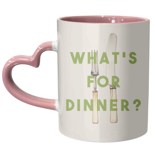 What's For Dinner? - unique mug by The 13 Prints