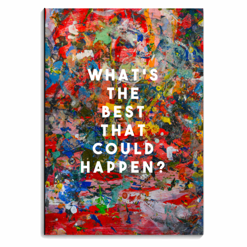 What's The Best That Could Happen? - personalised A4, A5, A6 notebook by The 13 Prints