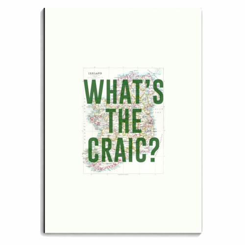 What's The Craic? - personalised A4, A5, A6 notebook by The 13 Prints