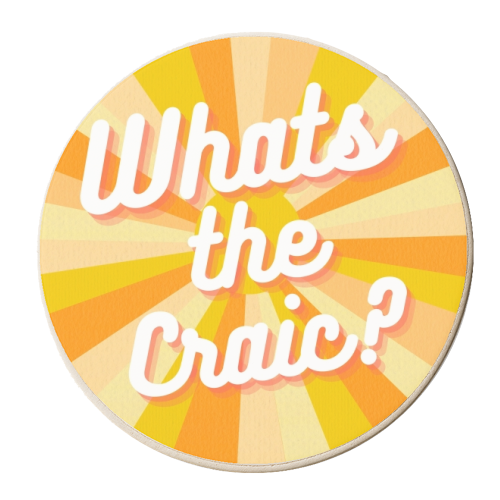 What's the Craic - personalised beer coaster by Lilly Rose