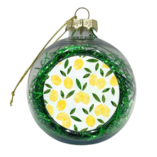 When Life Gives You Lemons - xmas bauble by happeemonkee