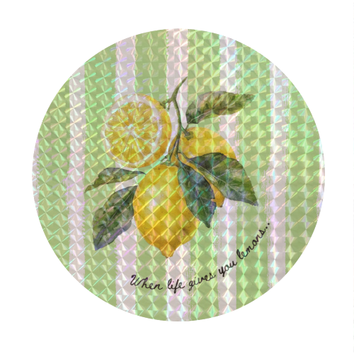 When life gives you lemons... - Circle Sticker by Ms Doodle