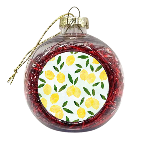 When Life Gives You Lemons - xmas bauble by happeemonkee