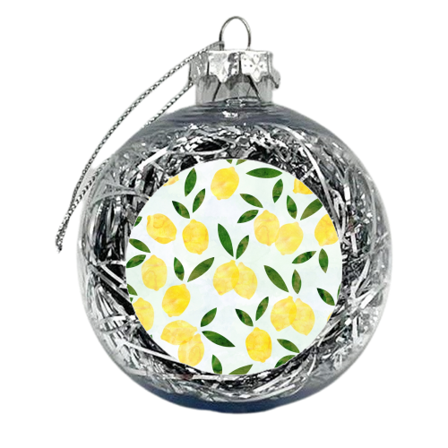 When Life Gives You Lemons - xmas bauble by happeemonkee
