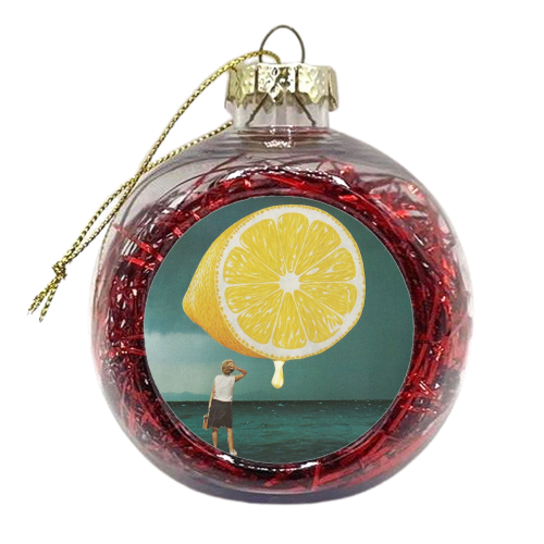 When life gives you lemons.... - xmas bauble by Maya Land