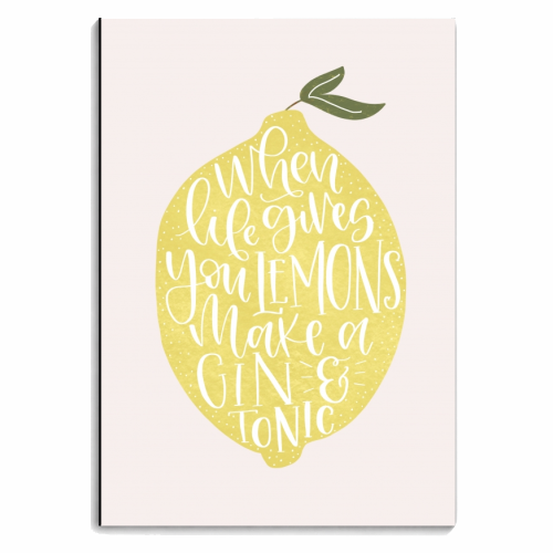 When life gives you lemons - personalised A4, A5, A6 notebook by Teeny Letters