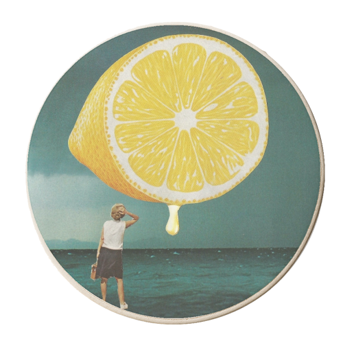 When life gives you lemons.... - personalised beer coaster by Maya Land