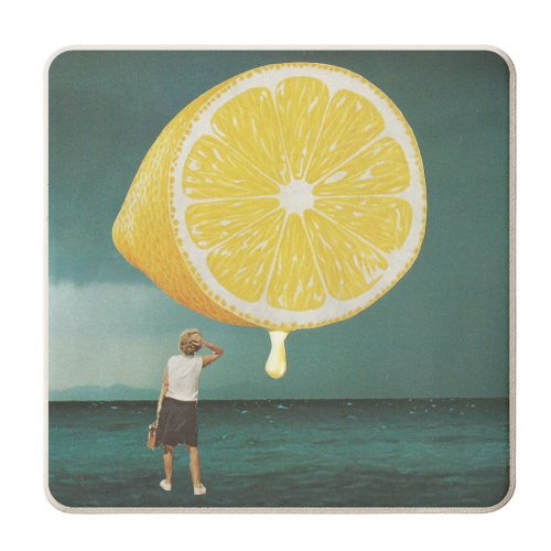 When life gives you lemons.... - personalised beer coaster by Maya Land