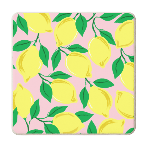 WHEN LIFE GIVES YOU LEMONS - personalised beer coaster by PEARL & CLOVER